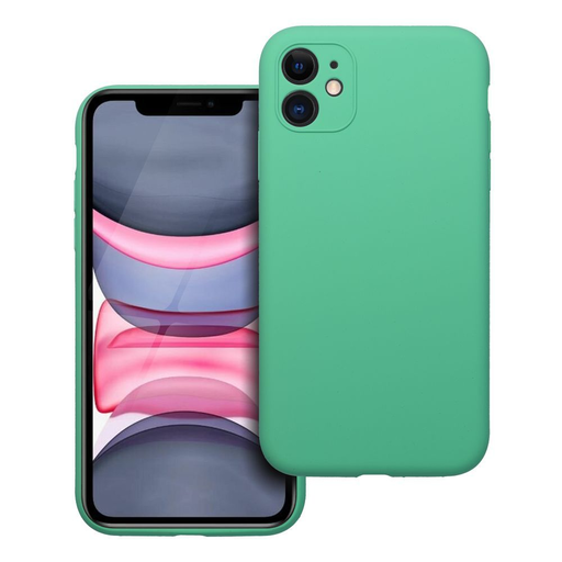 SILICONE 2mm tok IPHONE 11 mint