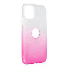 SHINING tok iPhone 11 átlátszó rózsaszín tok