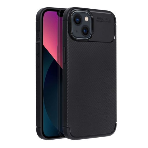 CARBON PREMIUM tok iPhone 13 fekete tok