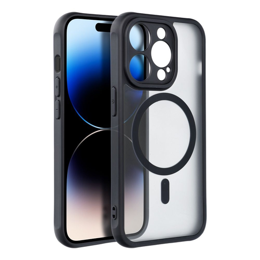 Teljesen matt mágneses tok kompatibilis MagSafe technológiával XIAOMI REDMI NOTE 13 PRO 5G fekete Teljesen matt mágneses tok kompatibilis MagSafe technológiával XIAOMI REDMI NOTE 13 PRO 5G fekete