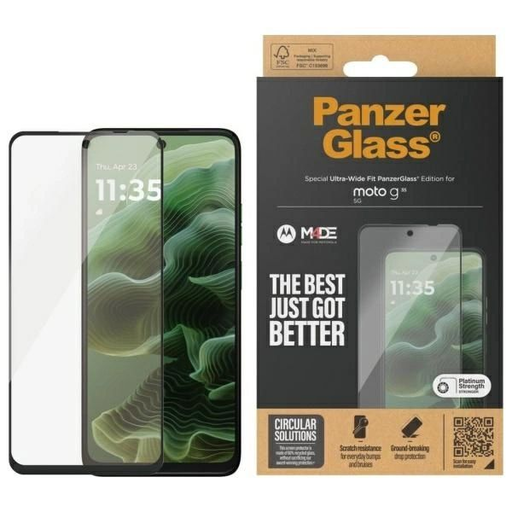 PanzerGlass Képernyővédő Ultra-Wide Fit üvegfólia Motorola Moto G35 5G