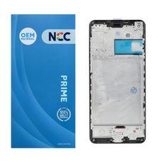 NCC LCD kijelző SAMSUNG A21S A217 F/M OEM kerettel