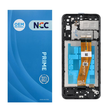 NCC LCD kijelző SAMSUNG A04E A042 F/M készülékhez kerettel