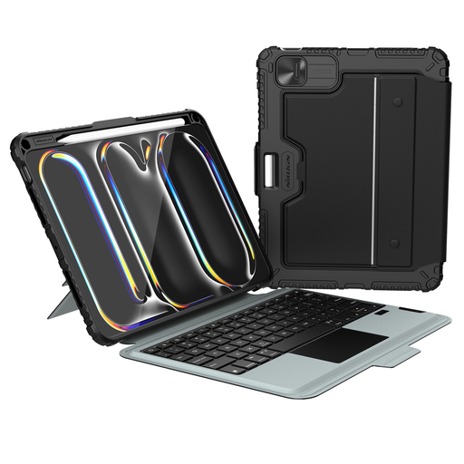 Nillkin Bumper Combo Keyboard Tok (Háttérvilágított Verzió) iPad Pro 11 2024 Fekete tok Nillkin Bumper Combo Keyboard Tok (Háttérvilágított Verzió) iPad Pro 11 2024 Fekete tok