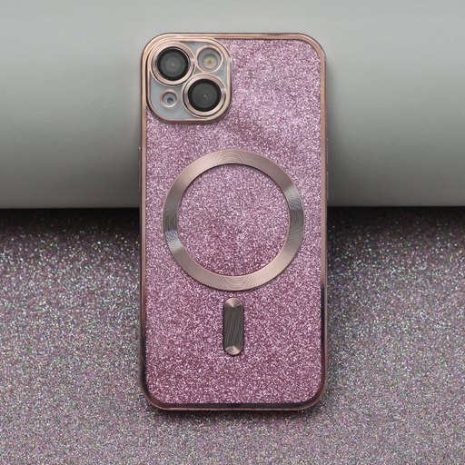 Rózsaszín Glitter Chrome Mag tok iPhone 15 Pro 6,1 Rózsaszín Glitter Chrome Mag tok iPhone 15 Pro 6,1