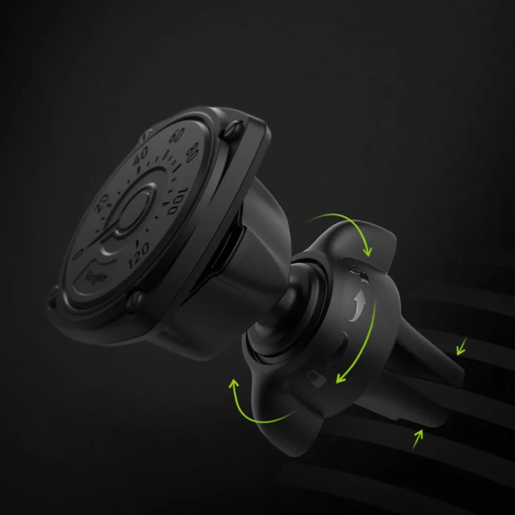 Ringke Power Clip Univerzális mágneses autós telefontartó fekete (ACCM0003-RPKG) - 15