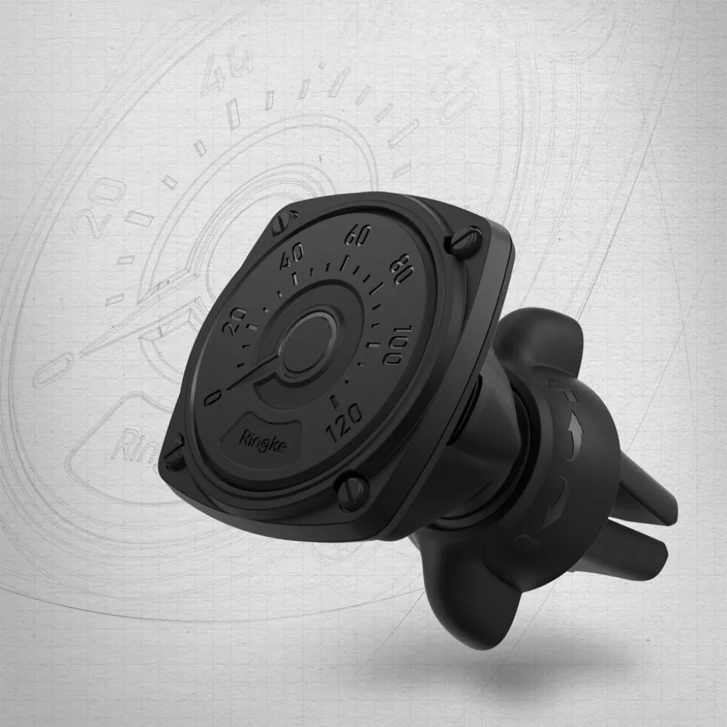 Ringke Power Clip Univerzális mágneses autós telefontartó fekete (ACCM0003-RPKG) - 9