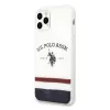 U.S. POLO ASSN. Tricolor Pattern Collection USHCN58PCSTRB tok iPhone 11 Pro fehér - 0. kép