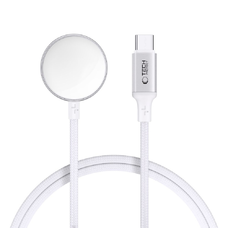 Tech-Protect Mc02 Ultraboost Mágneses Töltő Type-C Kábel 100cm Apple Watch Fehér