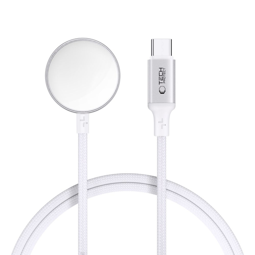 Tech-Protect Mc02 Ultraboost Mágneses Töltő Type-C Kábel 100cm Apple Watch Fehér