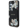 Guess Grained Printed Flower Mintás MagSafe Samsung Galaxy S25 tok fekete - 0. kép