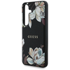 Guess Grained Printed Flower Mintás MagSafe Samsung Galaxy S25 tok fekete - 4. kép