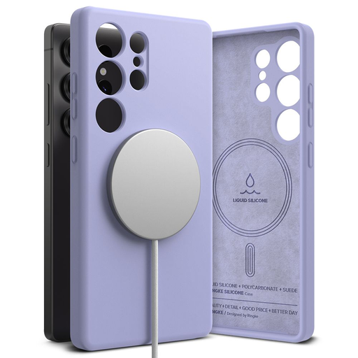 Ringke Szilikon Mágneses Magsafe Galaxy S25 Ultra Levendula tok Ringke Szilikon Mágneses Magsafe Galaxy S25 Ultra Levendula tok