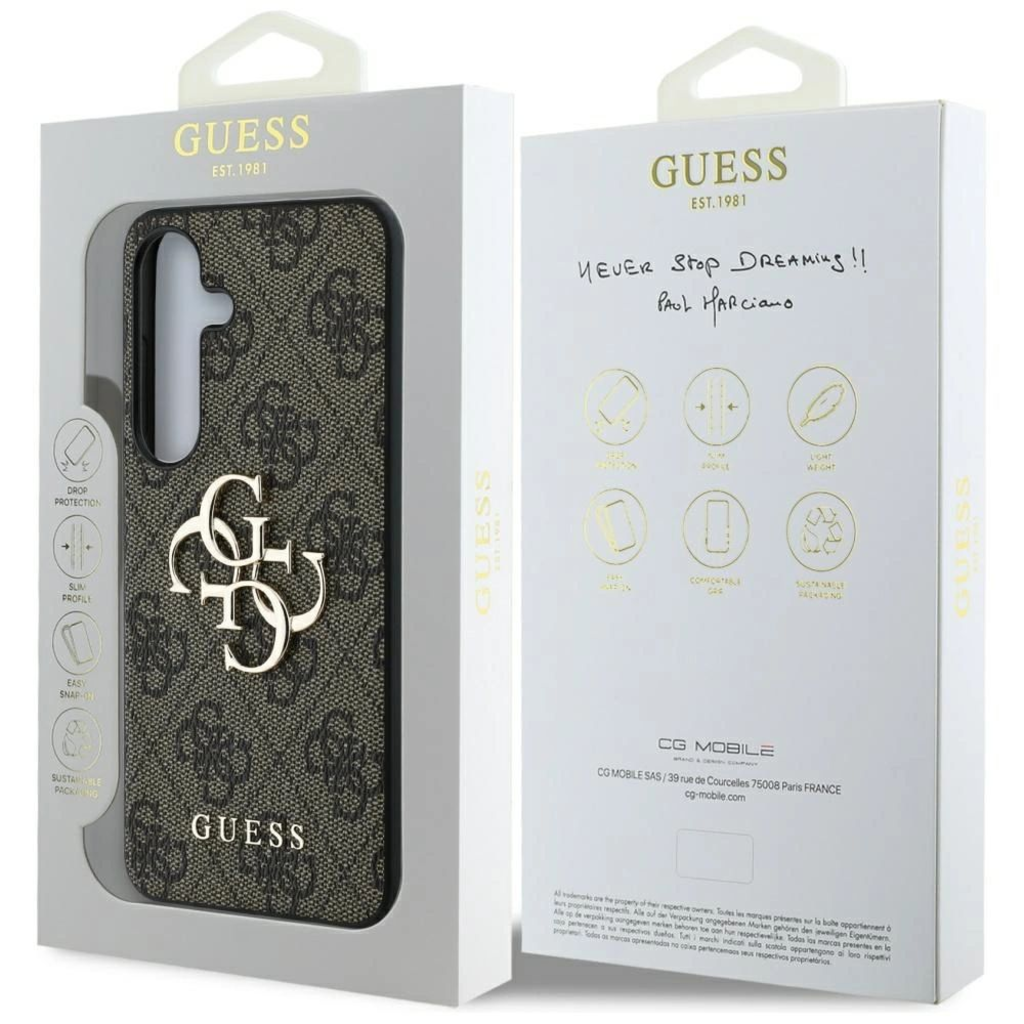 Guess Big 4G Logo Classic Logo tok Samsung Galaxy S25 Plus barna - 8