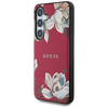 Guess Grained Printed Flower minta MagSafe tok Samsung Galaxy S25 fukszia - 0. kép