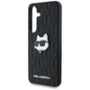 Karl Lagerfeld Leather Monogram Pin Logo Choupette Head Samsung Galaxy S25 fekete tok - 4. kép