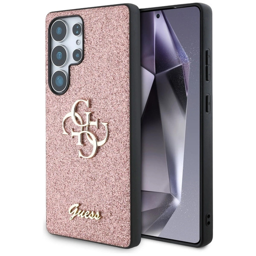 GUESS tok Samsung Galaxy S25 Ultra GUHCS25LHG4SGP (Fix Glitter Big 4G) rózsaszín tok GUESS tok Samsung Galaxy S25 Ultra GUHCS25LHG4SGP (Fix Glitter Big 4G) rózsaszín tok