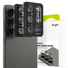 Ringke Camera Frame Protector - 2-pack - Samsung Galaxy S25 Ultra fekete üvegfólia