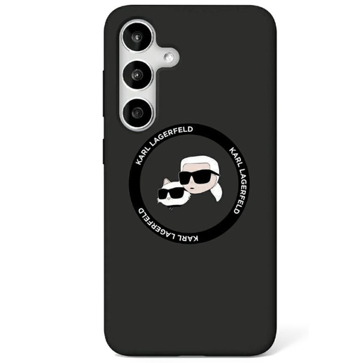 KARL LAGERFELD tok Samsung Galaxy S25 Plus KLHMS25MSKCHTCK (Mágneses Szilikon Dupla Fejes) fekete tok KARL LAGERFELD tok Samsung Galaxy S25 Plus KLHMS25MSKCHTCK (Mágneses Szilikon Dupla Fejes) fekete tok