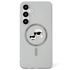 KARL LAGERFELD tok SAMSUNG Galaxy S25 KLHMS25SHLSKCK (Mágneses IML fém KC fejek) fekete tok