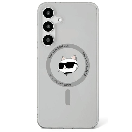 KARL LAGERFELD tok Samsung Galaxy S25 Plus KLHMS25MHLSCHK (Magnetic IML Metal Choupette Head) fekete tok