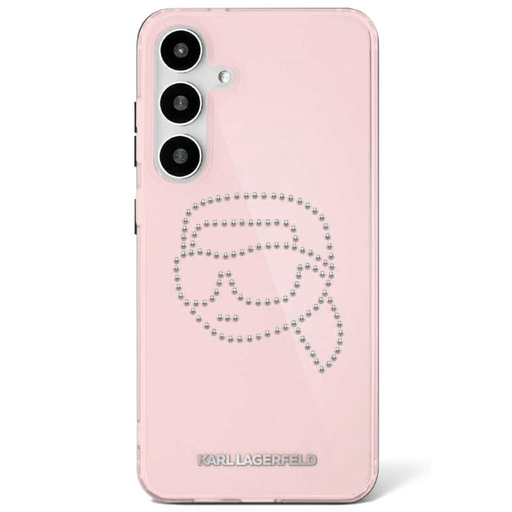 KARL LAGERFELD tok SAMSUNG S25 KLHCS25SHKHDCELP (IML Rhinestones K Head) pink tok