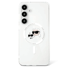 KARL LAGERFELD tok Samsung Galaxy S25 Plus KLHMS25MHLSKCH (Mágneses IML Fém KC Heads) fehér tok