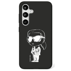 KARL LAGERFELD tok SAMSUNG S25 KLHMS25SPNYKGRTK (Mágneses Szilikon Graffiti Ikonik) fekete,