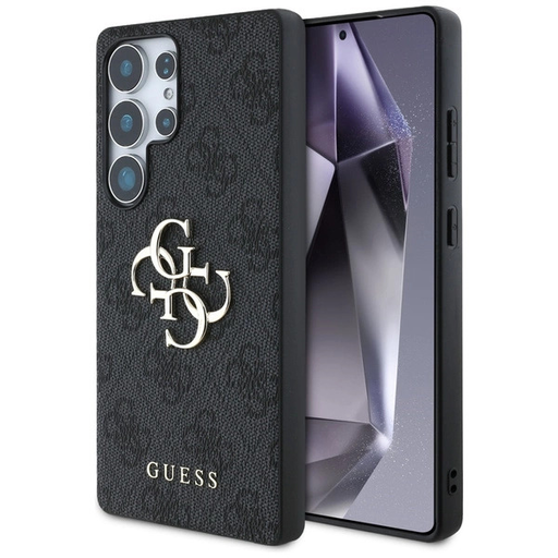 GUESS tok Samsung Galaxy S25 Ultra GUHCS25L4GMGGR (4G PU Big Logo) fekete tok