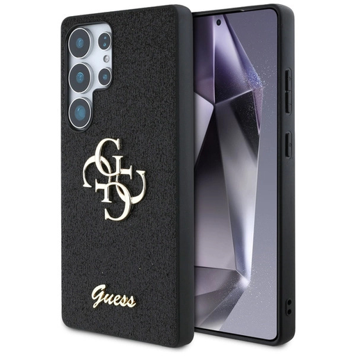 GUESS tok SAMSUNG S25 Ultra GUHCS25LHG4SGK (Fixed Glitter Big 4G) fekete tok GUESS tok SAMSUNG S25 Ultra GUHCS25LHG4SGK (Fixed Glitter Big 4G) fekete tok