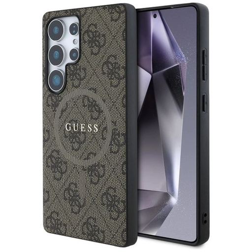 GUESS tok Samsung Galaxy S25 Ultra GUHMS25LG4GFRW (Mágneses PU 4G Gyűrű Klasszikus Logó) barna GUESS tok Samsung Galaxy S25 Ultra GUHMS25LG4GFRW (Mágneses PU 4G Gyűrű Klasszikus Logó) barna