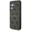 GUESS tok Samsung Galaxy S25 Plus készülékhez - GUHMS25MG4GFRW (Mágneses PU 4G Gyűrű Klasszikus Logóval) barna - 1. kép