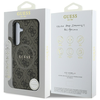GUESS tok Samsung Galaxy S25 Plus készülékhez - GUHMS25MG4GFRW (Mágneses PU 4G Gyűrű Klasszikus Logóval) barna - 2. kép