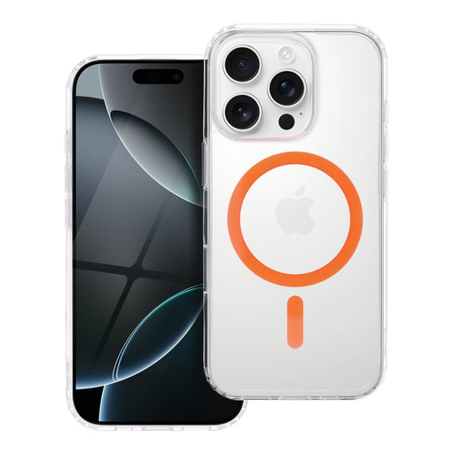 Drop Glue Színes Gyűrűs MagTok iPhone 11 Pro-hoz kompatibilis, narancssárga tok Drop Glue Színes Gyűrűs MagTok iPhone 11 Pro-hoz kompatibilis, narancssárga tok