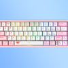 Havit KB874L RGB mechanikus gamer billentyűzet (rózsaszín/fehér) - 4. kép