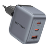 Vention GaN Töltő USB-C+C+A 70W (Szürke) - 0. kép