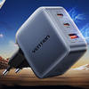 Vention GaN Töltő USB-C+C+A 70W (Szürke) - 2. kép