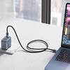 Vention GaN töltő USB-C+C+A 70W +1m USB-C-C kábel (Szürke) - 4. kép