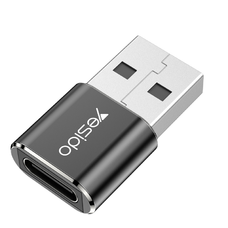 Yesido Adapter OTG GS09 - USB (férfi) - Type C (női) - fekete