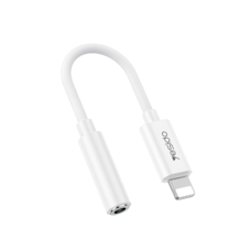 Yesido Adapter YAU44 Audio - Lightning - jack 3,5mm - fehér