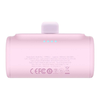 Baseus Kompakt USB-C 5000mAh, 20W teljesítményű Hordozható Akkumulátor (rózsaszín) - 3. kép