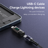 Yesido Adapter OTG GS25 - Lightning (hím) to Type C (nő) - LCD kijelzővel fekete - 1. kép