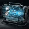 Hordozható kerékkompresszor AstroAI 150 PSI 12V DC/110V AC - 2. kép