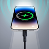 USB-C - Lightning kábel Aukey CB-SCL1, 27W, 1m (fekete) - 2. kép