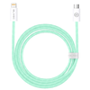 Blavec Cable Candy fonott - Type C to Lightning - PD 20W 2,4A 1 méter (CCA-CL24GN10) zöld, - 0. kép