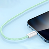 Blavec Cable Candy fonott - Type C to Type C - PD 60W 3A 2 méter (CCA-CC3GN20) zöld - 3. kép