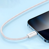 Blavec Cable Candy fonott kábel - Type C to Type C - PD 60W 3A 2 méter (CCA-CC3W20) fehér - 3. kép