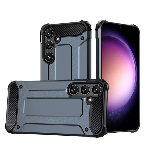Hybrid Armor tok Samsung Galaxy S24 FE páncél hibrid védőtok - kék Hybrid Armor tok Samsung Galaxy S24 FE páncél hibrid védőtok - kék