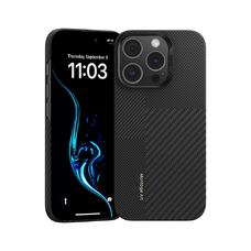 Benks Montage Mágneses Páncél Air Kevlar Tok PC Keret 600D+1500D (MB66) iPhone 16 Pro Max fekete tok