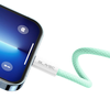 Blavec Cable Candy fonott - Type C to Type C - PD 60W 3A 1 méter (CCA-CC3GN10) zöld - 4. kép